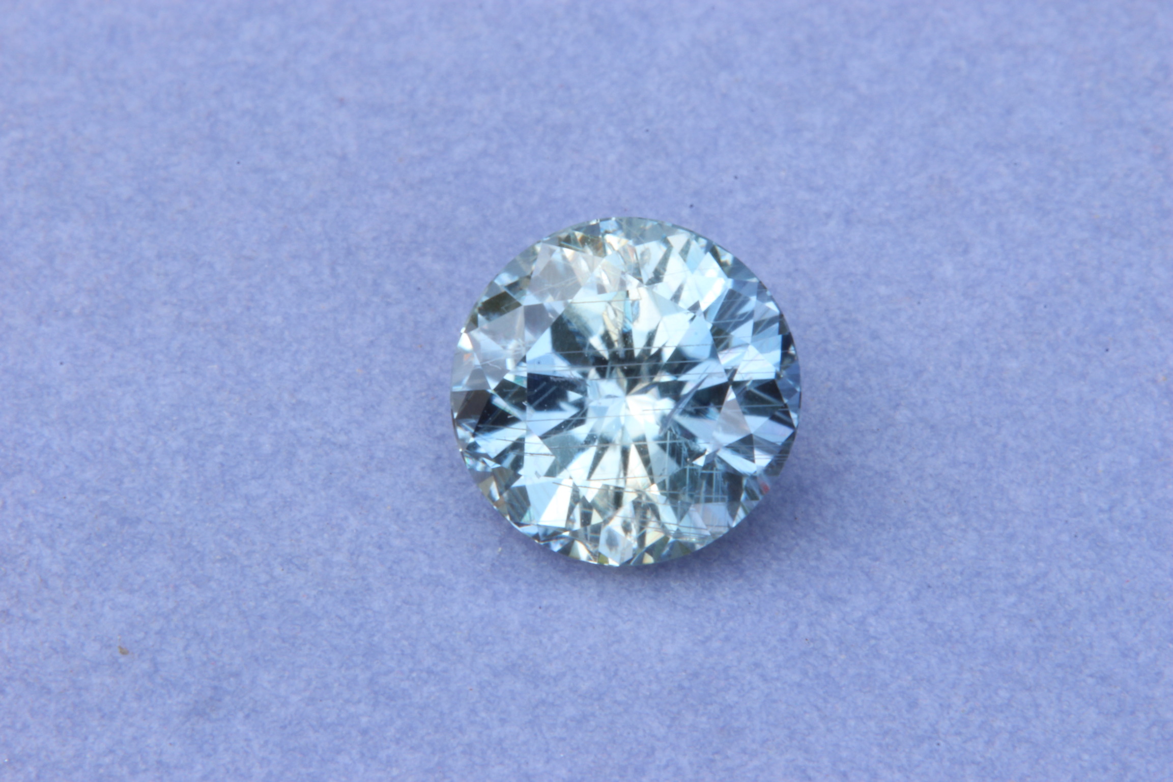Blue white parti sapphire