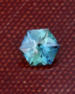 Songea Sapphire Peacock Blue Green Hexagon